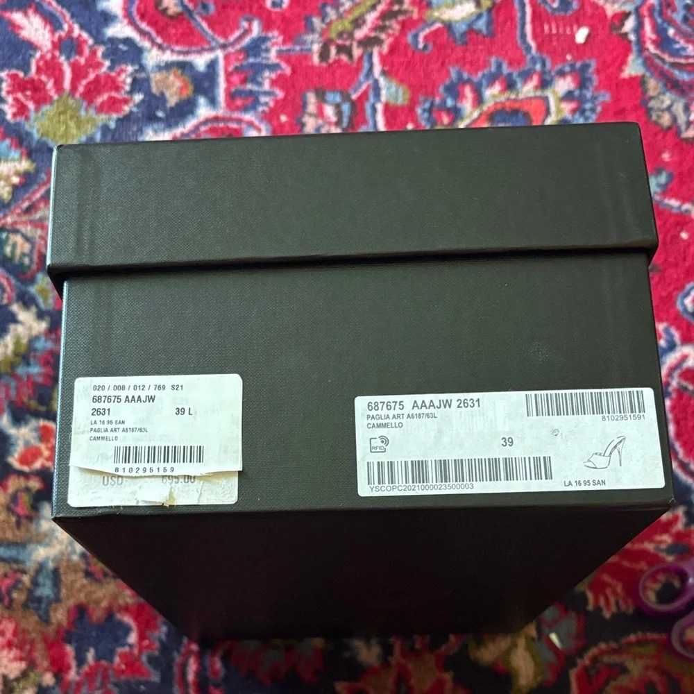 Saint Laurent Women's Cream Mules - Picture 10 of 10